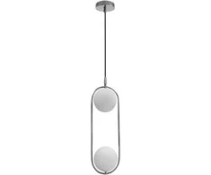 Candellux Pakabinamas šviestuvas Cordel, chromas, 2x20W, G9, baltos spalvos gaubtas