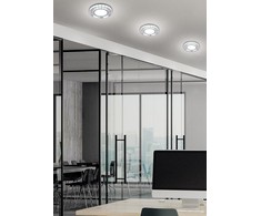 Pakabinamas šviestuvas Candellux SSP-26 CH/TR+WH 10W LED 230V ŽIEDAS LED Baltas ŠVIESOS PAKABAMAS APVALUS Žvakė STIKLAS SKAIDRIMAS