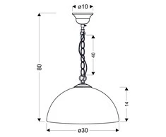 Candellux Pakabinamas šviestuvas 5531-77752