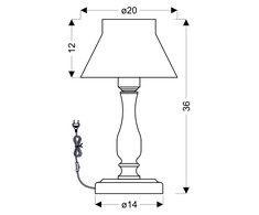 Candellux Stalinis šviestuvas 5541-73815
