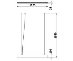 Lubinis šviestuvas GTV LED pakabinamas šviestuvas VILANA 42W/840 3780Lm baltas