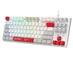A4Tech A4T Klaviatūra A4Tech BLOODY S310N Energy Baltas BLMS Raudona (87 Keys)