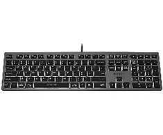 A4Tech FSTYLER FX60H (Baltas su pašvietimu) klaviatūra USB QWERTY Juodas, Pilkas