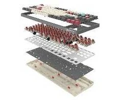 Klaviatūra A4Tech Bloody S87 Pixels Raudona USB (BLMS Raudonas Plus jungikliai)