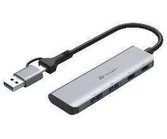 ADAPTERIS TRACER A-5, USB C tipo į USB-A, 2x USB-A + 2x USB-C