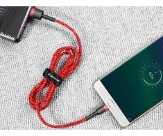 Baseus Cafule Micro USB kabelis 1.5A 2m - Raudonas