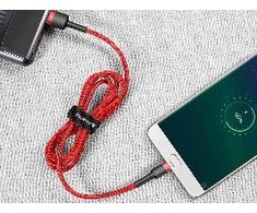 Kabelis Baseus Cafule mikro USB 2.4A 1m red