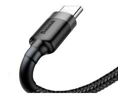Baseus Cafule kabelis USB-C 3A 0.5m - Pilkas / Juodas