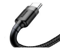 Baseus Cafule kabelis USB-C 3A 0.5m - Pilkas / Juodas