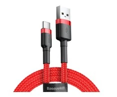 Baseus Cafule kabelis USB-C 3A 1m - Raudonas