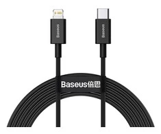 Baseus Superior serijos USB-C - Lightning kabelis 20W PD 2m - Juodas