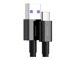 USB kabelis Baseus Superior iš USB į Type-C 66W 2.0m juodas CATYS-A01