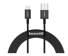 Baseus Superior Series USB - Lightning laidas 2.4A 2m - Juodas