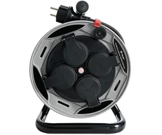 TRACER ED25 Pilkas Retractable Extension Cord (4 outlets, 25 m, IP44)