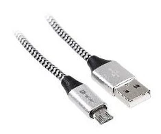 TRACER USB 2.0 AM - micro 1.0m juodas-sidabrinis cable