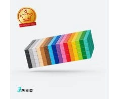 Pixio magnetinių kaladėlių rinkinys, 100 vnt., vaikams nuo 6 metų, lavina erdvinę vaizduotę, 6 spalvų