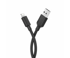 Kabelis USB Alogic USB-A - Lightning 2 m Juodas (ELPA8P02-BK)