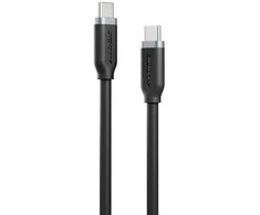 Kabelis USB Alogic USB-C - USB-C 1 m Juodas (ELSI5U2CCBK1)