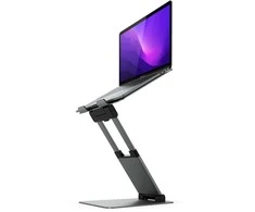 ALOGIC Elite Plus Adjustable Nešiojamas kompiuteris Riser - Space pilka