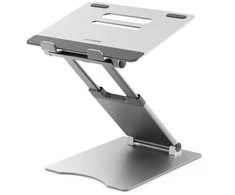 ALOGIC Elite Plus Adjustable Nešiojamas kompiuteris Riser - Sidabrinis