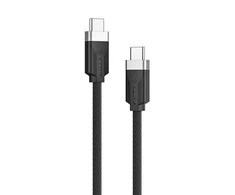 Kabelis USB Alogic USB-C - USB-C 1 m Juodas (FUSCC1-SGR)