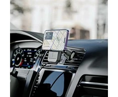 ALOGIC Matrix universalus magnetinis automobilinis įkroviklis su laikikliu ventiliacijos angoje ir prietaisų skydelyje - juodas