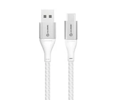 Alogic USB kabelis USB kabelis USB 2.0 iki USB-A 3A/480Mbps 0,3 m sidabrinis