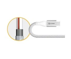 Alogic USB kabelis USB kabelis USB 2.0 iki USB-A 3A/480Mbps 0,3 m sidabrinis
