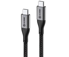 ALOGIC Ultra USB-C to USB-C Cable 5A/480Mbps 30 cm - Space pilka