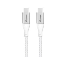 ALOGIC Ultra USB-C į USB-C laidas 5A/480Mbps 3 m – sidabrinis