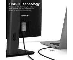 „Alogic USB C“ adapterio kabelis, C tipo - D prievadas, M/M, 4k 60 Hz, 1 m, žalias
