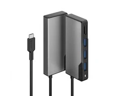 Alogic Fusion Core USB-C 5 prievadų šakotuvas, pilkos spalvos