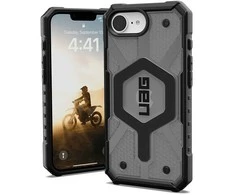 Urban Armor Gear UAG Pathfinder Skaidrus MagSafe iPhone 16e dėklas – pilka/juoda
