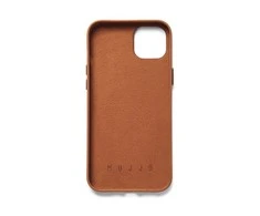 „Mujjo“ odinis piniginės formos dėklas, skirtas „iPhone 15 Plus“ ir „14 Plus“ – Juodas