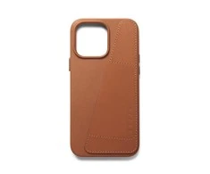 „Mujjo“ odinis piniginės dėklas, skirtas „iPhone 14 Pro Max“ – rudas