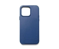 „Mujjo“ odinis piniginės dėklas, skirtas iPhone 14 Pro Max – „Monaco Mėlyna“.