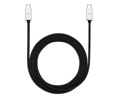 „Just Mobile AluCable“ USB-C į USB-C laidas, 2 m – Sidabrinis