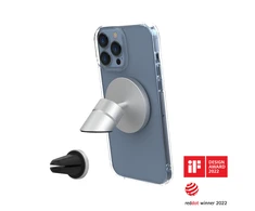 Just Mobile AluDisc Go Car Mount - Sidabrinis