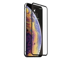 Just Mobile Xkin grūdinto stiklo ekrano apsauga, skirta iPhone Xs Max (skaidri / juoda)