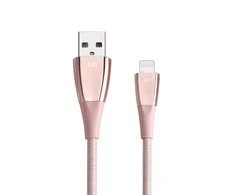 „Just Mobile ZinCable“ „Lightning“ laidas 1,5 m – rožinis auksinis