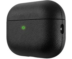 KeyBudz Artisan Series Leather dėklas skirtas AirPods Pro 3 - Juodas