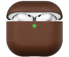 CULTURE „KeyBudz Artisan“ serijos odinis dėklas – apsauginis odinis dėklas, skirtas „AirPods“ 4 gen.