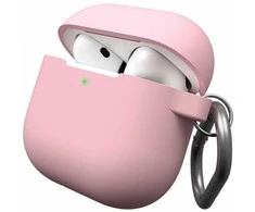 Class and Culture LLC KeyBudz Elevate Keychain - silikonowe etui ochronne do AirPods 4 gen. (blush pink)