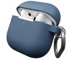 Class and Culture LLC KeyBudz Elevate Keychain - silikonowe etui ochronne do AirPods 4 gen. (cobalt mėlynas)