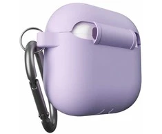 Class and Culture LLC KeyBudz Elevate Keychain - silikonowe etui ochronne do AirPods 4 gen. (lavender)