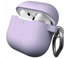 Class and Culture LLC KeyBudz Elevate Keychain - silikonowe etui ochronne do AirPods 4 gen. (lavender)