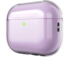 KeyBudz Jelly Series permatomas dėklas skirtas AirPods Pro 3rd Gen - Neon pink, transparent finish
