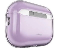 KeyBudz Jelly Series permatomas dėklas skirtas AirPods Pro 3rd Gen - Neon pink, transparent finish