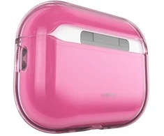 KeyBudz Jelly Series permatomas dėklas skirtas AirPods Pro 3rd Gen - Neon pink