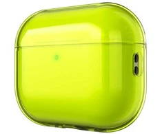 KeyBudz Jelly Series permatomas Shell skirta AirPods Pro 3rd Gen - Neon yellow